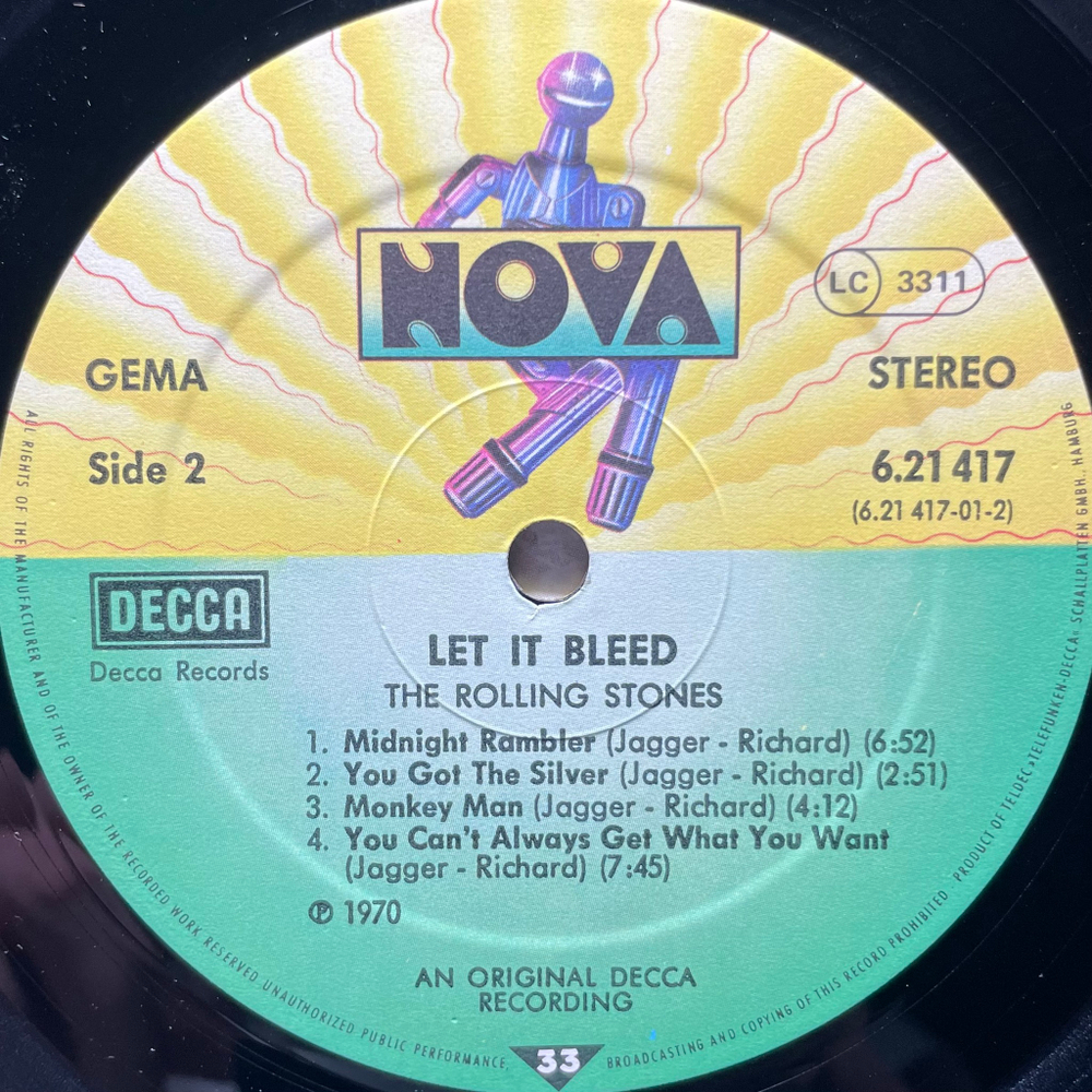 Rolling Stones ‎– Let It Bleed (Германия)