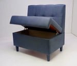 Стильный компактный диван Фабрики ОНИКС из практичного и износостойкого материала с оригинальным дизайном, вместительным ящиком для хранения, мягким наполнителем для дома, дачи и офиса