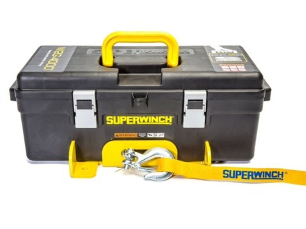 Лебедка переносная в коробке Winch2G 4000 электрическая 12В с синтетическим тросом