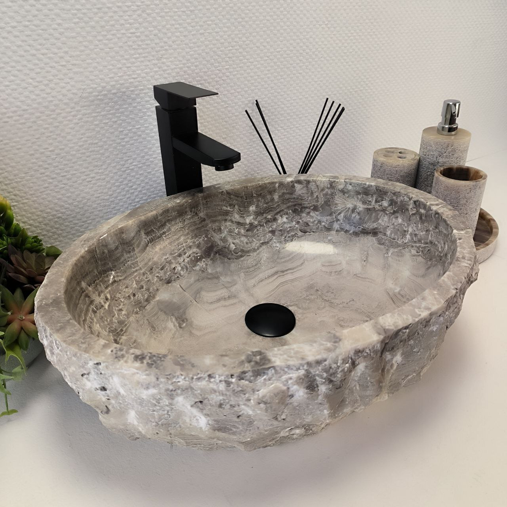 Раковина из оникса Erozy Grey EO-63184 51*40*15 0096
