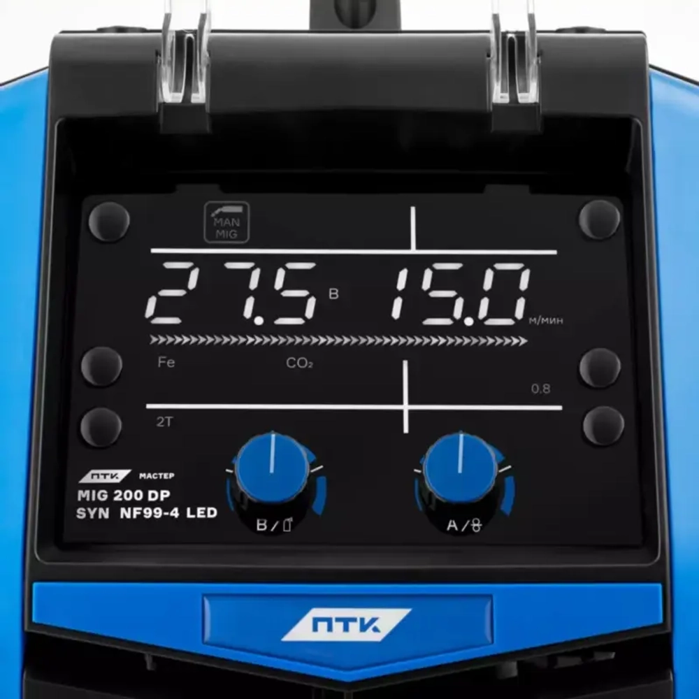 ПТК МАСТЕР MIG 200 DP SYN NF 99-4 LED инверторный сварочный полуавтомат 005.100.279