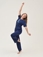 Брючная пижама Smile с завязками цвет синий