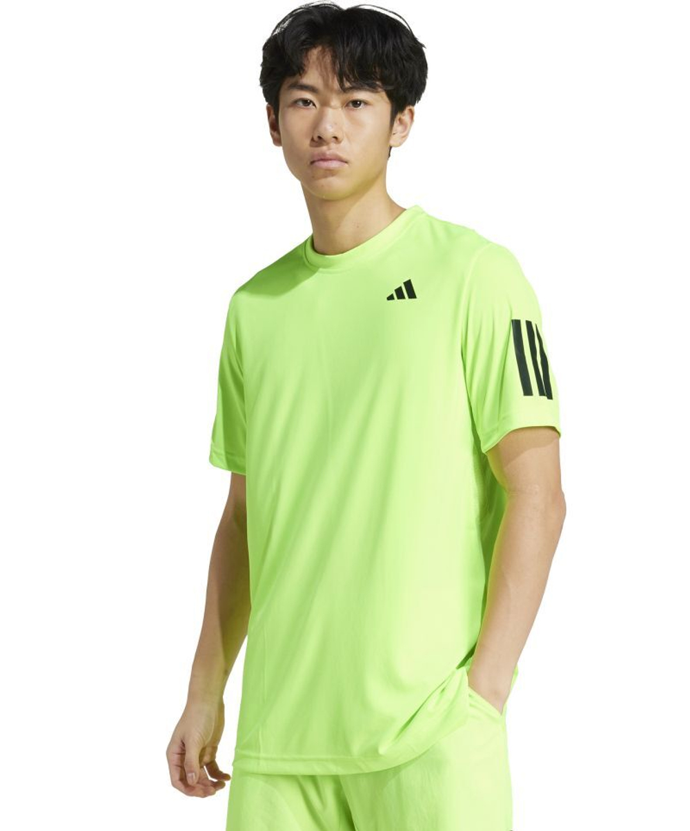 Теннисная футболка Adidas Club 3-Stripes - Yellow