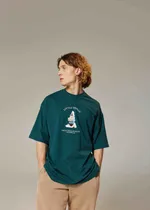 Футболка Called a Garment Landscape Изумрудная