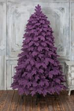 Заснеженная елка фиолетовая "Таврида" (Литая+пвх) 3 м