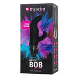 Вибратор Mystim Hop Hop Bob с электростимуляцией, черный