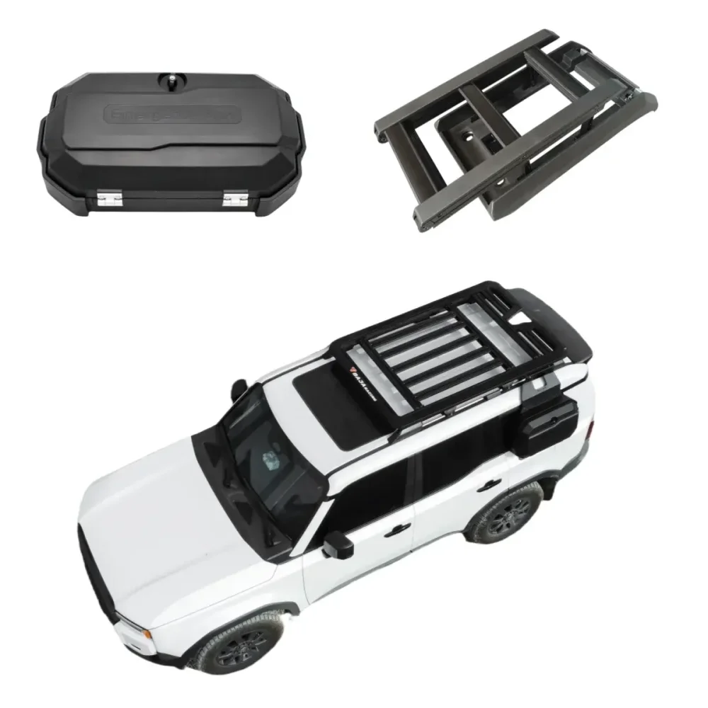 Платформа на крышу (короткие ,длинные) на Toyota Land Cruiser Prado 250 LC250 2024+ Тойота крузер крузак органайзер походный обвес
