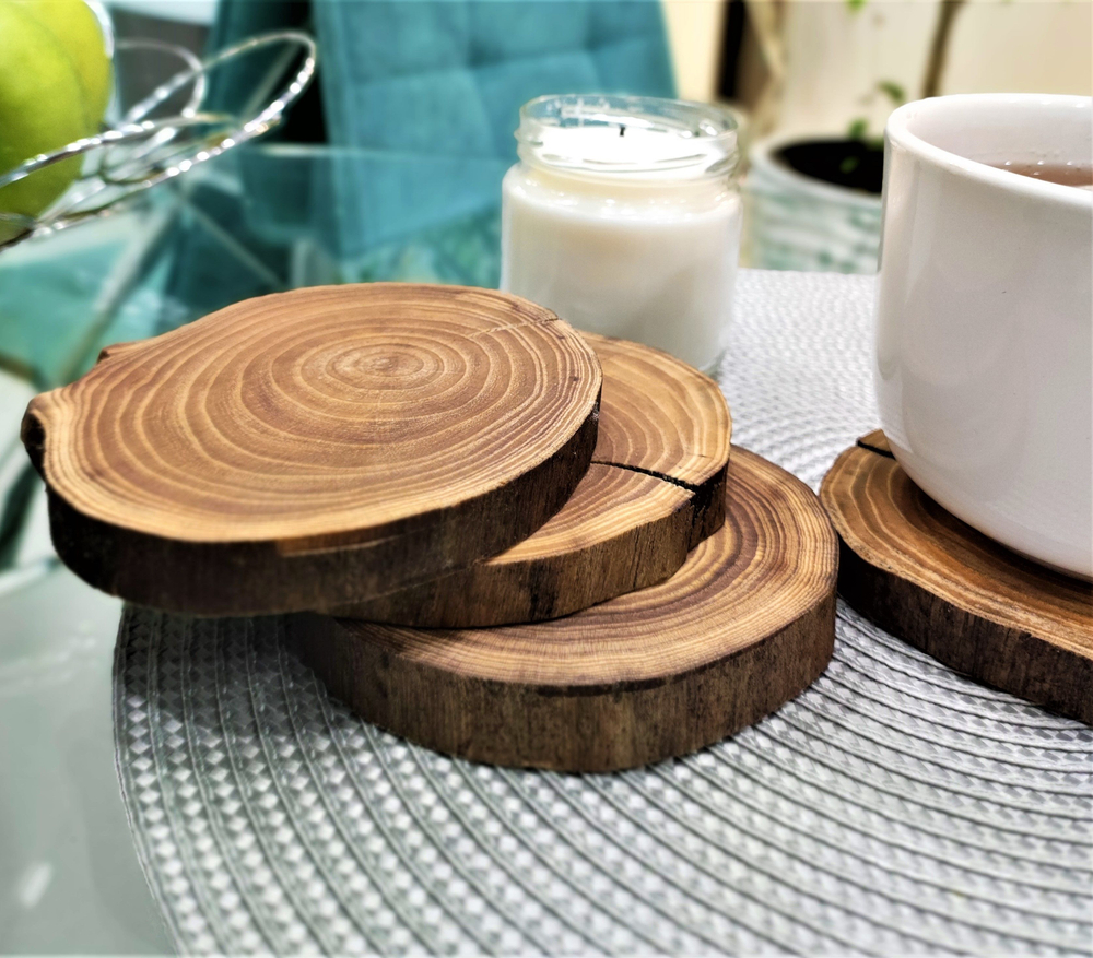 Подставка под горячее из вяза 10 см.