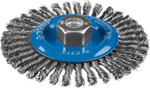 ЗУБР 125 мм, стальная проволоки 0.5 мм, Щетка дисковая, Профессионал (35192-125)