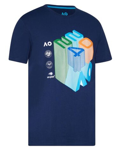 Мужская теннисная футболка Australian Open T-Shirt Grand Slam 2024 - navy