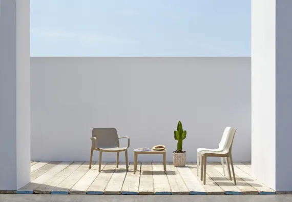 Стул пластиковый Ginevra, тортора