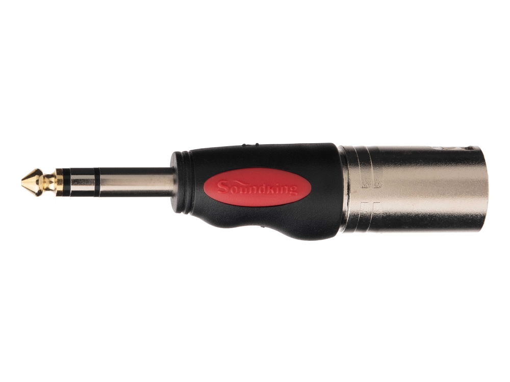 Soundking CXA007 Переходник (разъем переходной) XLR штекер - 1/4'' стерео штекер.