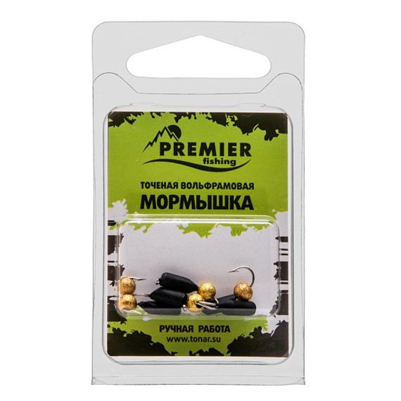 Мормышка вольфрам Столбик 3 с шар. звездная пыль 357 (PR-M-357) Premier Fishing