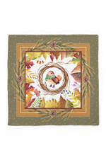 8320 Платок женский (оливковый принт)