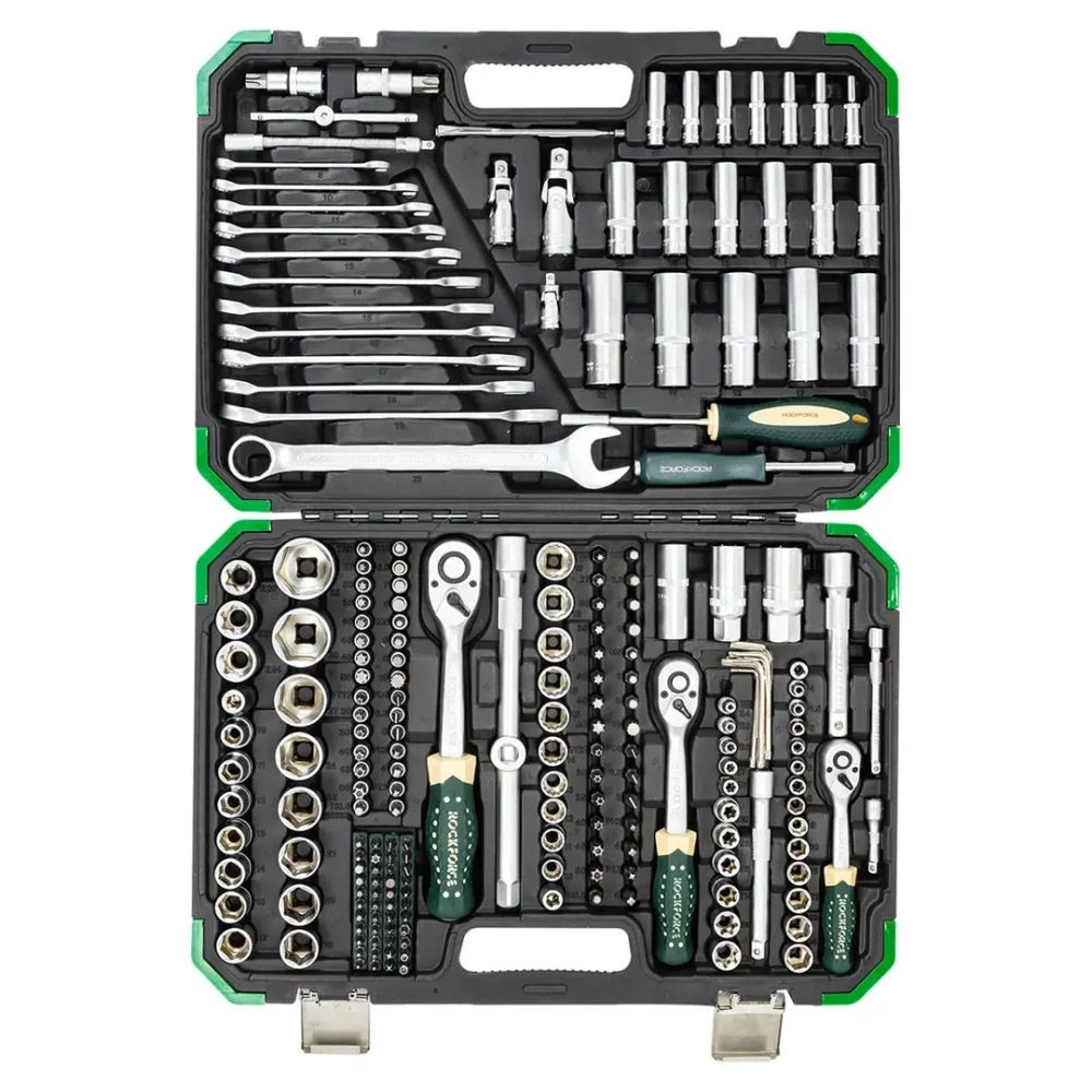 Набор инструментов 216+6пр. 1/4'', 3/8'', 1/2'' RockFORCE RF-38841+6