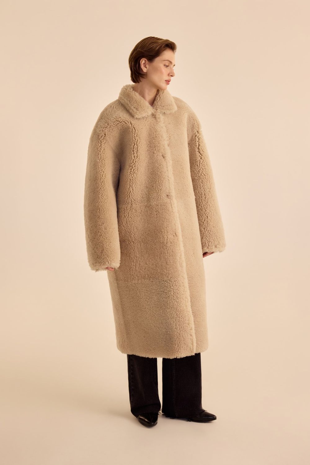 Дубленка (((Нет ничего теплее))), коричневая