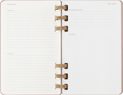 Еженедельник Moleskine SPIRAL (DHSPP2912MWH3) 130х210мм, цвет кофейный