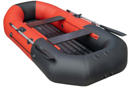 Таймень NX 270 НД Бронированная красный-черный. (лодка ПВХ)