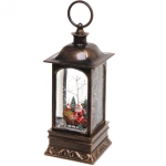 Сувенир с подсветкой «Волшебный фонарь с Дедом Морозом на санках» 23*9,5*9,5 см