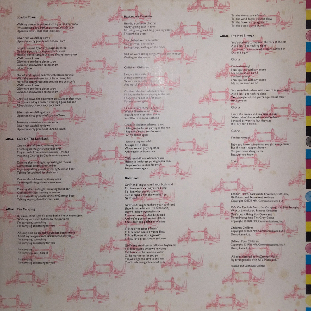 Wings / London Town (LP)