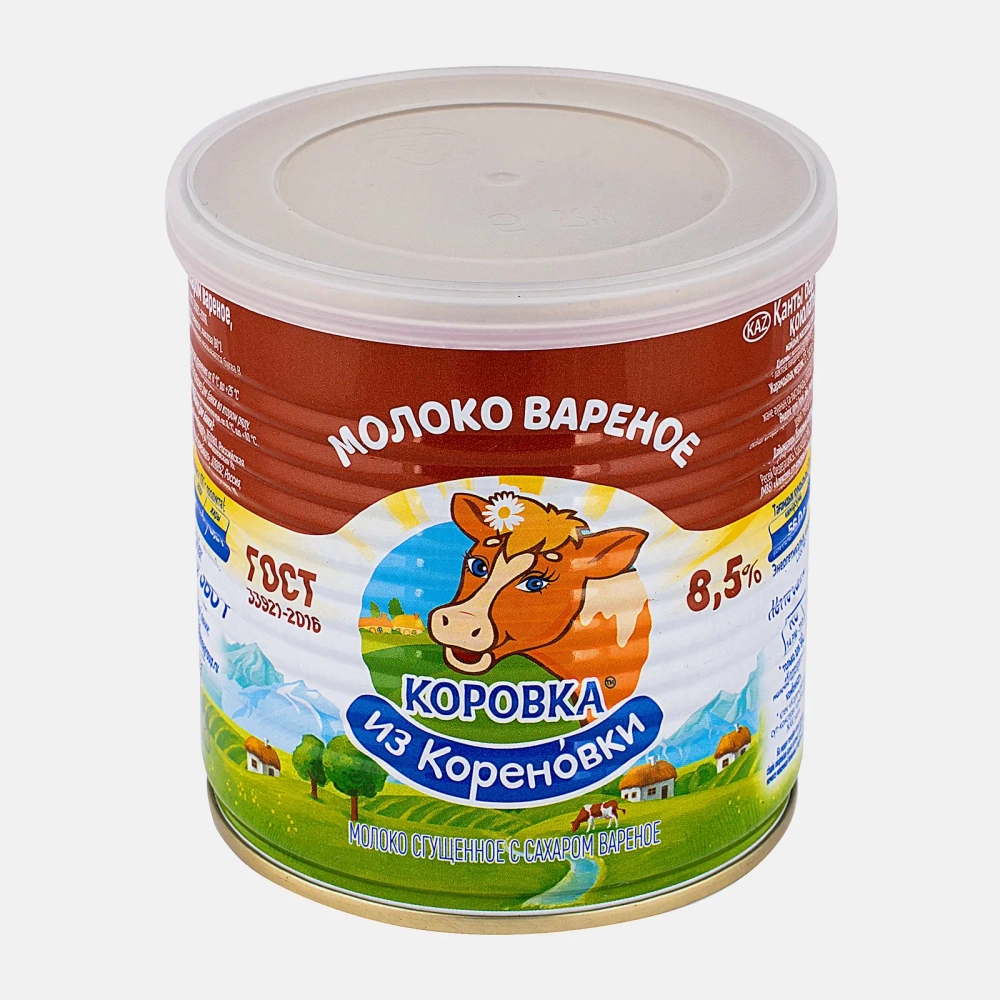 Молоко варёное сгущённое Коровка из Кореновки с сахаром 8.5% 360г