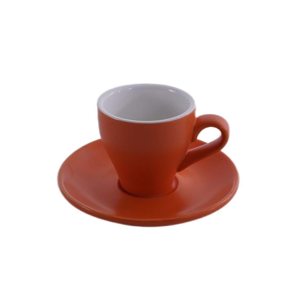 Кофейная пара 100 мл оранжевая матовая d 6,4 см h6,2 см Barista (Бариста) P.L. Proff Cuisine [6]