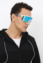 Спортивные очки GOG Valhalla / Matt White-Black / Sky Blue Lens