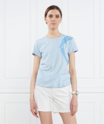 Футболка GREYHOUND SHOULDER PRINT COTTON JERSEY 30/1 Trussardi - голубой(56T00564 1T005381)