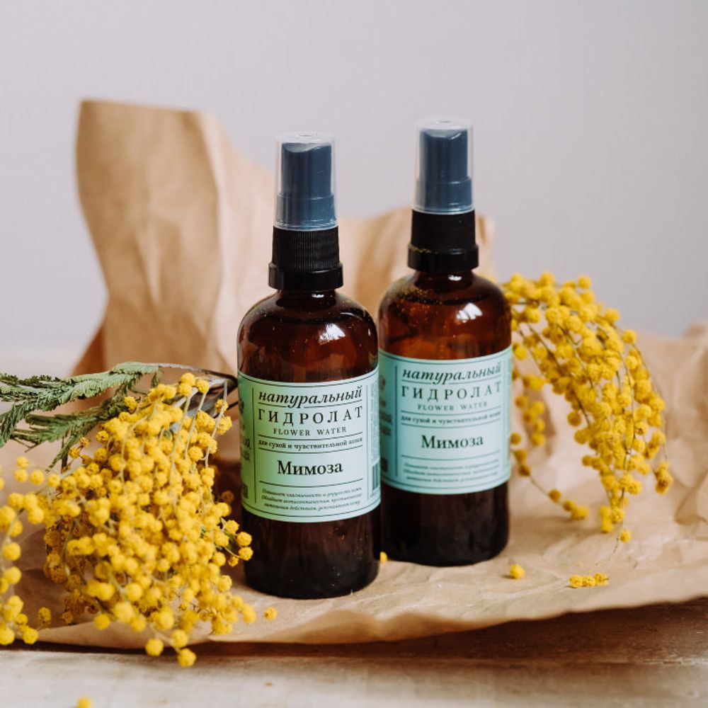 ГИДРОЛАТ "МИМОЗА" — ДЛЯ СУХОЙ КОЖИ, 100 мл (Краснополянская косметика)