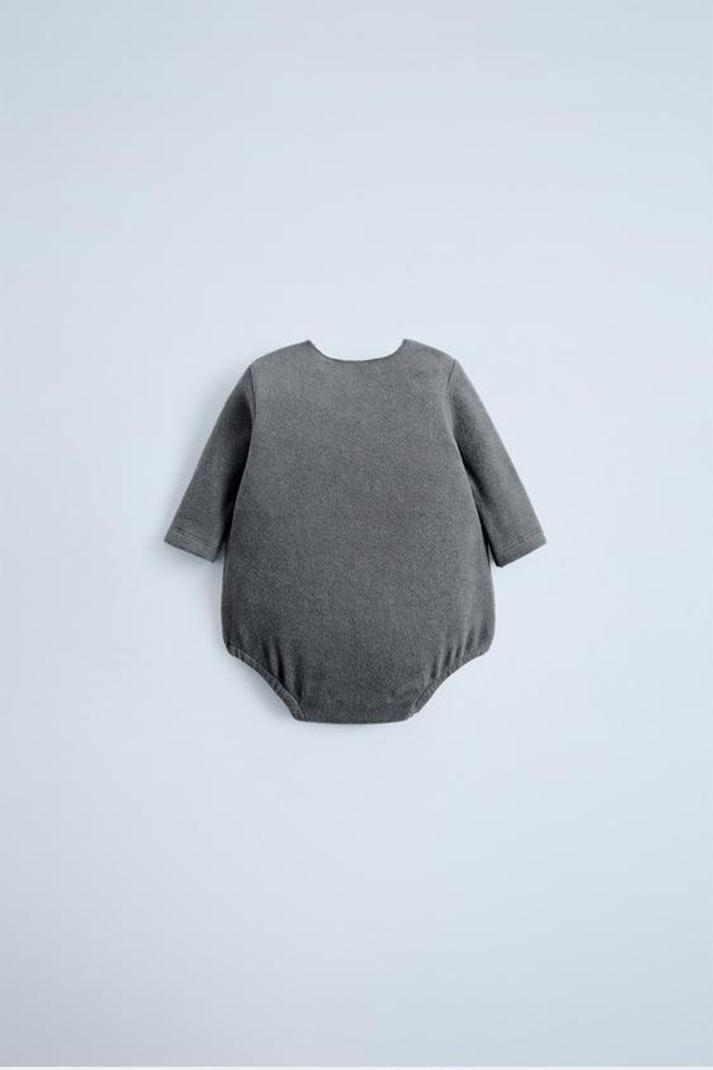 ZARA БОДИ ИЗ ТКАНИ SOFT TOUCH, СТАЛЬНОЙ