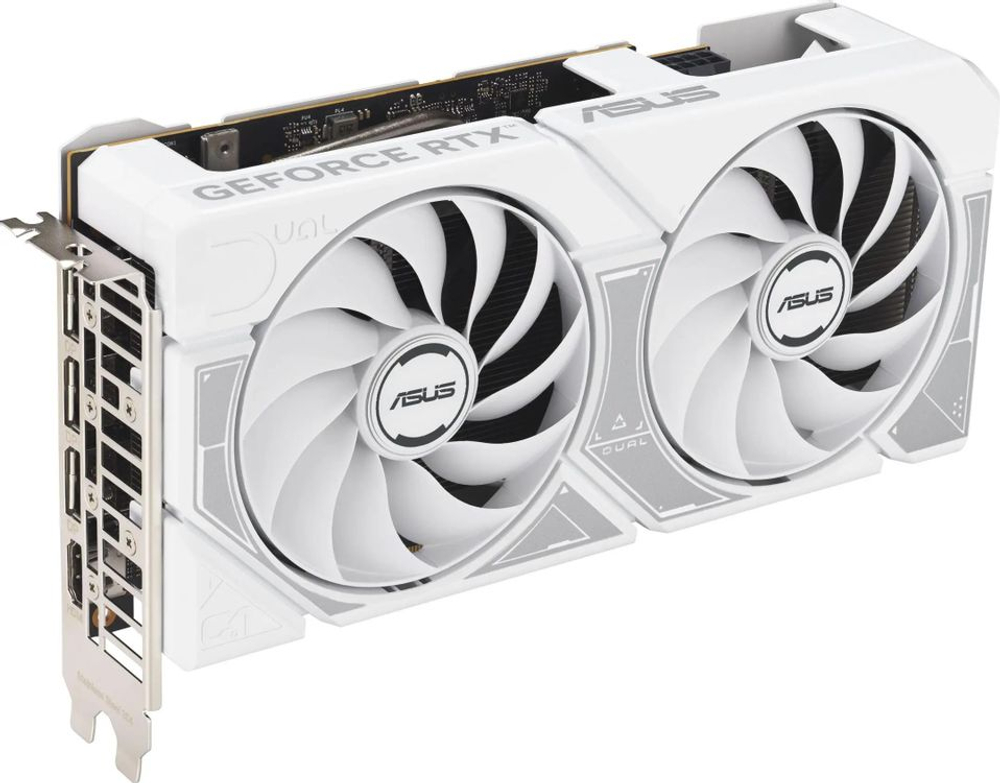 Видеокарта ASUS NVIDIA  GeForce RTX 5060 DUAL-RTX5060-O8G-WHITE 8ГБ Dual, GDDR7, OC,  Ret