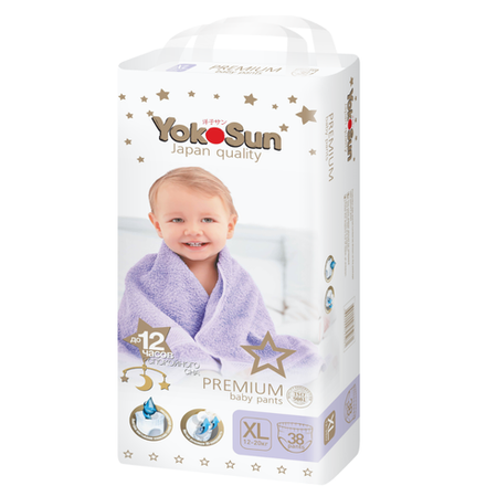 Трусики-подгузники YokoSun Premium (12-20 кг) 38 шт