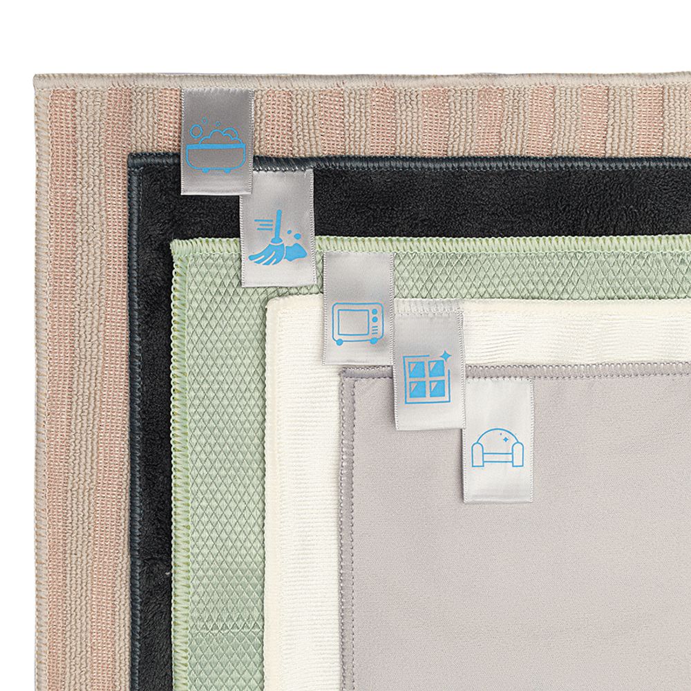 Набор салфеток для комплексной уборки из микрофибры Cozy Clean, 5 шт.