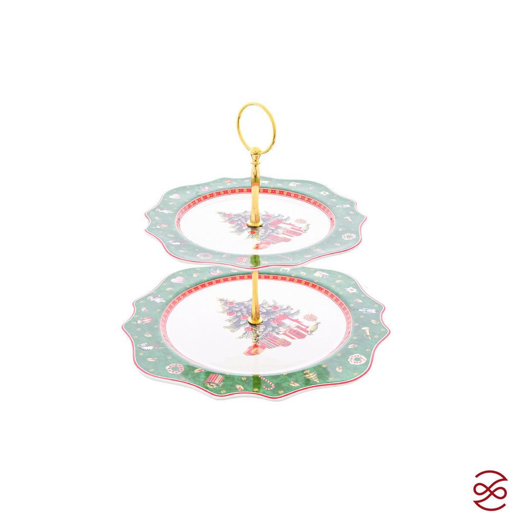 Этажерка 2-х ярусная Repast Green 21.7*21.7*1.7/27.6*27.6*1.4 см