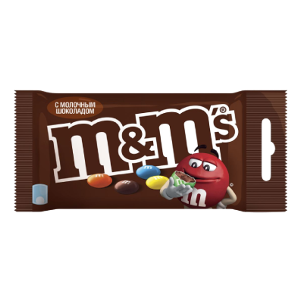 Драже с молочным шоколадом M&M's 45г