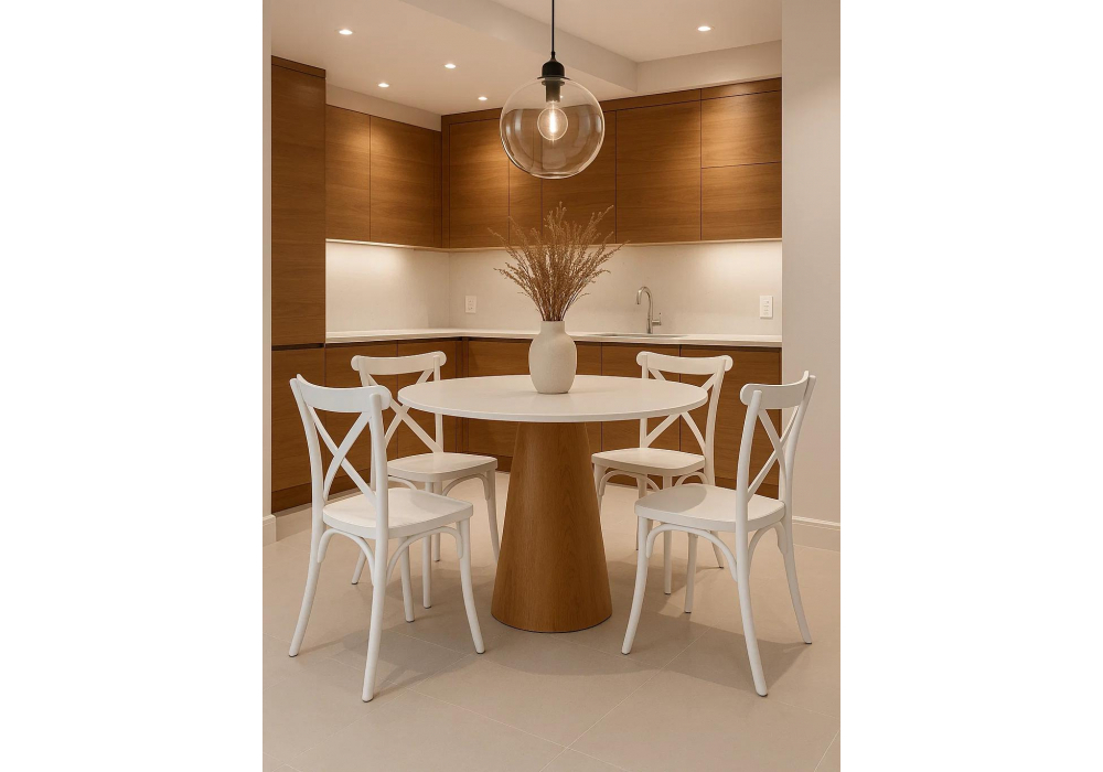 Стол деревянный Woodville Huge 120х75 white, brown