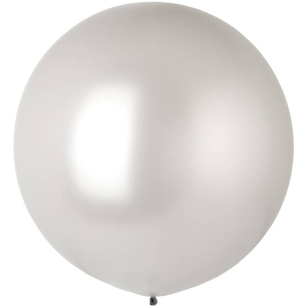 Шар латексный Металлик 61 см (Серебро)