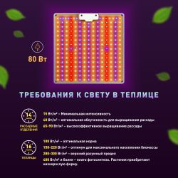 Квантум борд ЭРА FITO-80W-LED-QB Quantum board фитопрожектор полного спектра 80 Вт 3500К | Квантум борды (Quantum board)