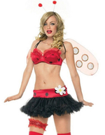 Яркий костюм божьей коровки Lady Bug (Размер: M-L) (Цвет: красный с черным)