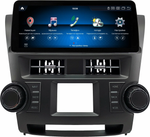 Магнитола для Toyota Highlander 2 (U40) 2007-2013 - Carmedia HP-T1231 монитор 12.3" в стиле BMW на Android 11, CarPlay, 4G SIM-слот