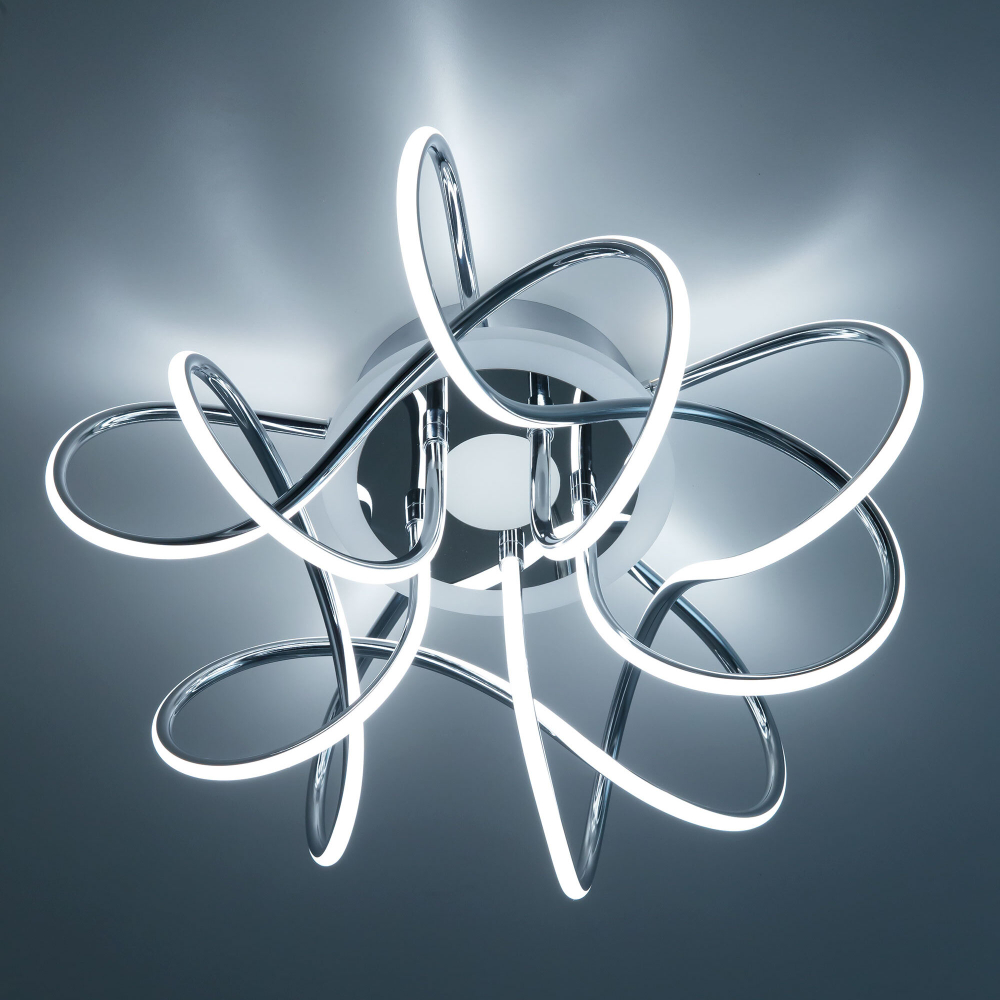 Citilux Джемини Смарт CL229A151E RGB Умная люстра Хром