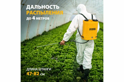 Ранцевый аккумуляторный опрыскиватель Denzel D-12LA, 12 л, 12 В, 8 Ач 64788