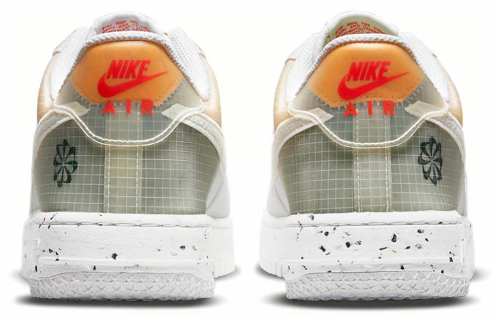 Кроссовки Nike Air Force 1 Crater "White Orange"