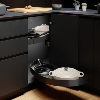 MENAGE CONFORT Карусель DOLPHIN, распашной фасад 600 мм, левая, антрацит