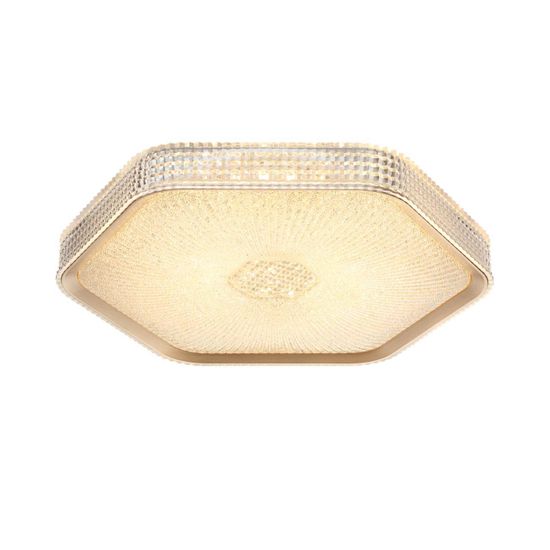 7746/48L PIKO LED SN Светильник металл/пластик/прозрачный/золотистый LED 48Вт 3000-4000-6000K 425х385 IP20 пульт ДУ SPARKS