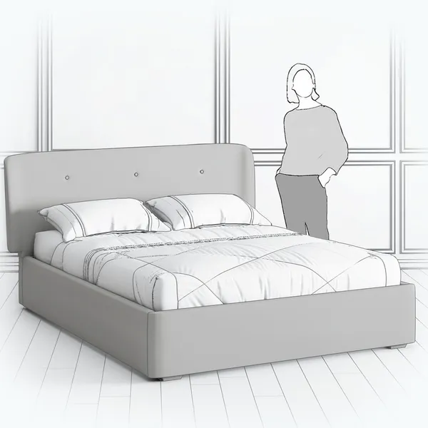 Кровать с подъемным механизмом