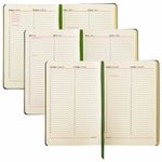 Ежедневник недатированный B6 (127х186 мм), BRAUBERG VISTA, под кожу, гибкий, срез фольга, 136 л., "Claude Monet", 112103