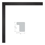 Фоторамка 30х40 см, черная, арт. 3040.119411