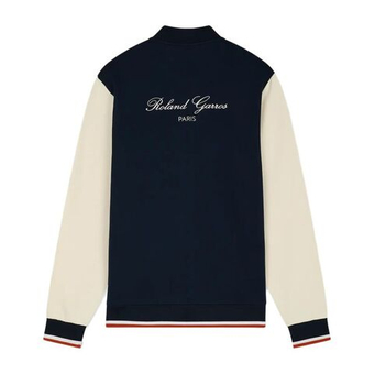 Мужская теннисная кофта Roland Garros Teddy Heritage - navy blue
