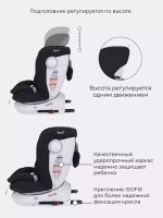 Автокресло Rant Drive Active Line 0/1/2/3 (0-36кг) Black/Черный isofix